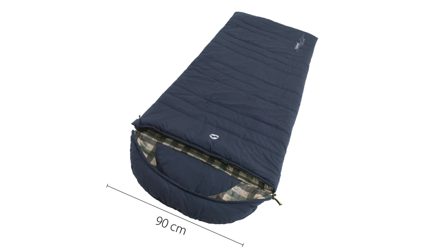 Outwell Camper Lux "R" Sleeping Bag Deep Blue (2023) Outwell Camper Lux "R" Sleeping Bag Deep Blue (2023) -Outdoor Camping Store 230393 camper lux right side zipper feature photo2