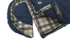 Outwell Camper Lux "R" Sleeping Bag Deep Blue (2023) 4 Outwell Camper Lux "R" Sleeping Bag Deep Blue (2023) -Outdoor Camping Store 230393 camper lux right side zipper feature photo4