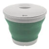Outwell Collaps Bucket With Lid - Shadow Green (2023) -Outdoor Camping Store 651122 collaps bucket round w lid shadow green feature photo3