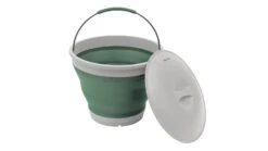 Outwell Collaps Bucket With Lid - Shadow Green (2023) -Outdoor Camping Store 651122 collaps bucket round w lid shadow green main photo1