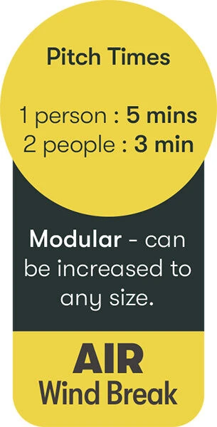 Quest Falcon Air Shield 500 - 3 panels (2022) Quest Falcon Air Shield 500 - 3 Panels (2022) -Outdoor Camping Store a1038 9 midsize