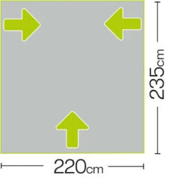Quest Falcon 220 Poled Porch Caravan Awning (2022) -Outdoor Camping Store a3500 7 midsize