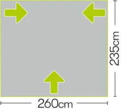 Quest Falcon 260 Poled Porch Caravan Awning (2022) -Outdoor Camping Store a3501 7 midsize