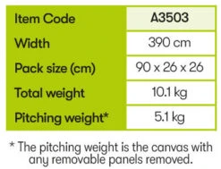 Quest Falcon 390 Poled Porch Caravan Awning (2022) -Outdoor Camping Store a3503 10 midsize