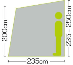 Quest Falcon 390 Poled Porch Caravan Awning (2022) -Outdoor Camping Store a3503 6 midsize