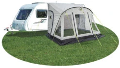 Quest Falcon 390 Poled Porch Caravan Awning (2022) -Outdoor Camping Store a3503 midsize