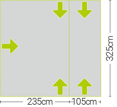 Quest Falcon 300 Poled Drive Away Awning Low (2022) Quest Falcon 300 Poled Drive Away Awning Low (2022) -Outdoor Camping Store a3507 7 midsize