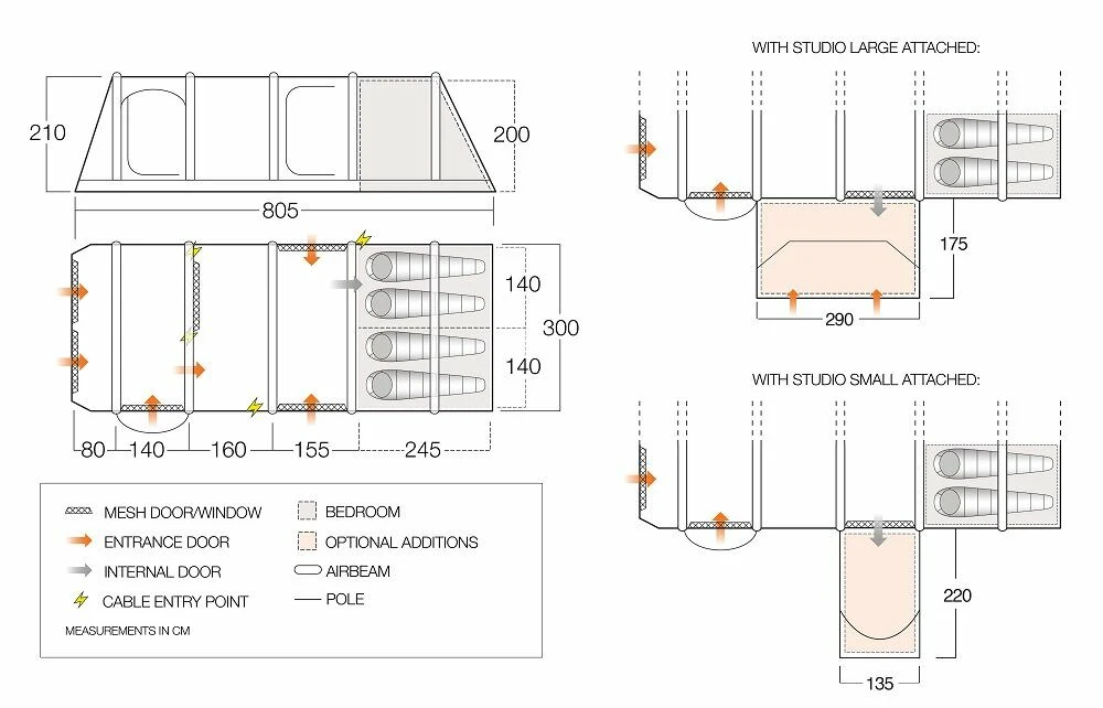 Vango Anantara IV 450xl Air Tent (2023) Vango Airbeam Vango Anantara IV 450xl Air Tent (2023) -Outdoor Camping Store airbeam si pro floorplan anantara iii air
