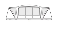 Outdoor Revolution Airedale 9.0DSE Tent (2022) -Outdoor Camping Store airedale 9se 2