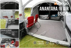 Vango Airbeam Vango Anantara IV 650xl Air Tent (2023) -Outdoor Camping Store anantara iv air 650xl low res