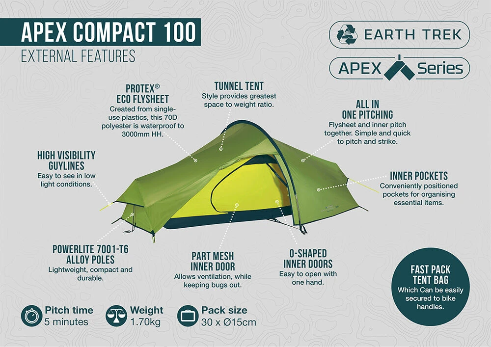 Vango Apex Compact 100 (2023) Vango Apex Compact 100 (2023) -Outdoor Camping Store