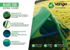 Vango Blade 200 Tent (2022) -Outdoor Camping Store blade 2002
