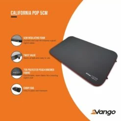 Vango California Pop 5cm Self Inflating Mattress -Outdoor Camping Store california pop 5cm low res
