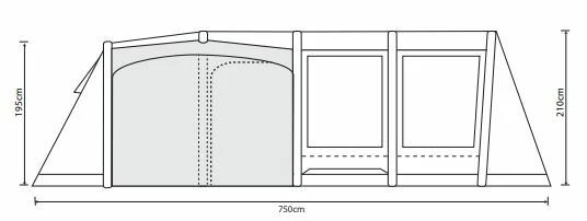 Outdoor Revolution Camp Star 700SE Tent Bundle (2023) Outdoor Revolution Camp Star 700SE Tent Bundle (2023) -Outdoor Camping Store camp star 700 se floor 2
