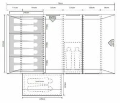 Outdoor Revolution Camp Star 700SE Tent Bundle (2023) 3 Outdoor Revolution Camp Star 700SE Tent Bundle (2023) -Outdoor Camping Store camp star 700 se floor 1