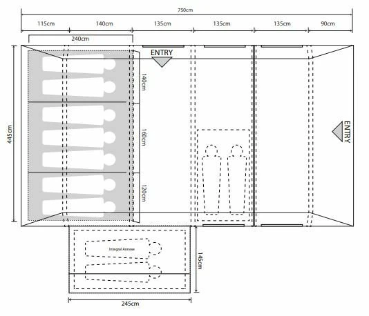Outdoor Revolution Camp Star 700SE Tent Bundle (2023) Outdoor Revolution Camp Star 700SE Tent Bundle (2023) -Outdoor Camping Store camp star 700 se floor 1