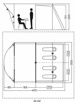 Coleman Castle Pines 4 BlackOut Tent (2022) -Outdoor Camping Store col fp 2000037062 castle pines 4