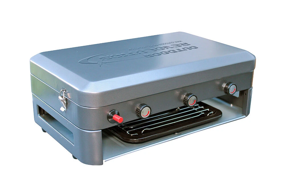 Outdoor Revolution Twin Burner Gas Stove & Grill Outdoor Revolution Twin Burner Gas Stove & Grill -Outdoor Camping Store cook2105 twinburnergasstovegrill l2