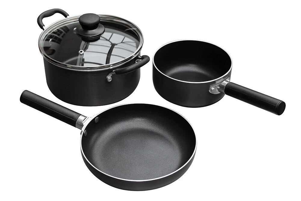 Outdoor Revolution 3 Piece Induction Pan Set Outdoor Revolution 3 Piece Induction Pan Set -Outdoor Camping Store cook2112 3pceinductionpanset l1