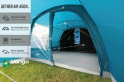 Vango Airbeam Vango Aether Air 450XL Tent (2022) -Outdoor Camping Store earth collection airbeam infographics call outs5