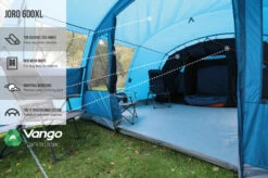 Vango Joro Poled 600XL Tent (2022) -Outdoor Camping Store earth collection poled infographics call outs3