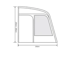 Outdoor Revolution Eden Air 390 Caravan Awning (2022) -Outdoor Camping Store eden air 390 floor2