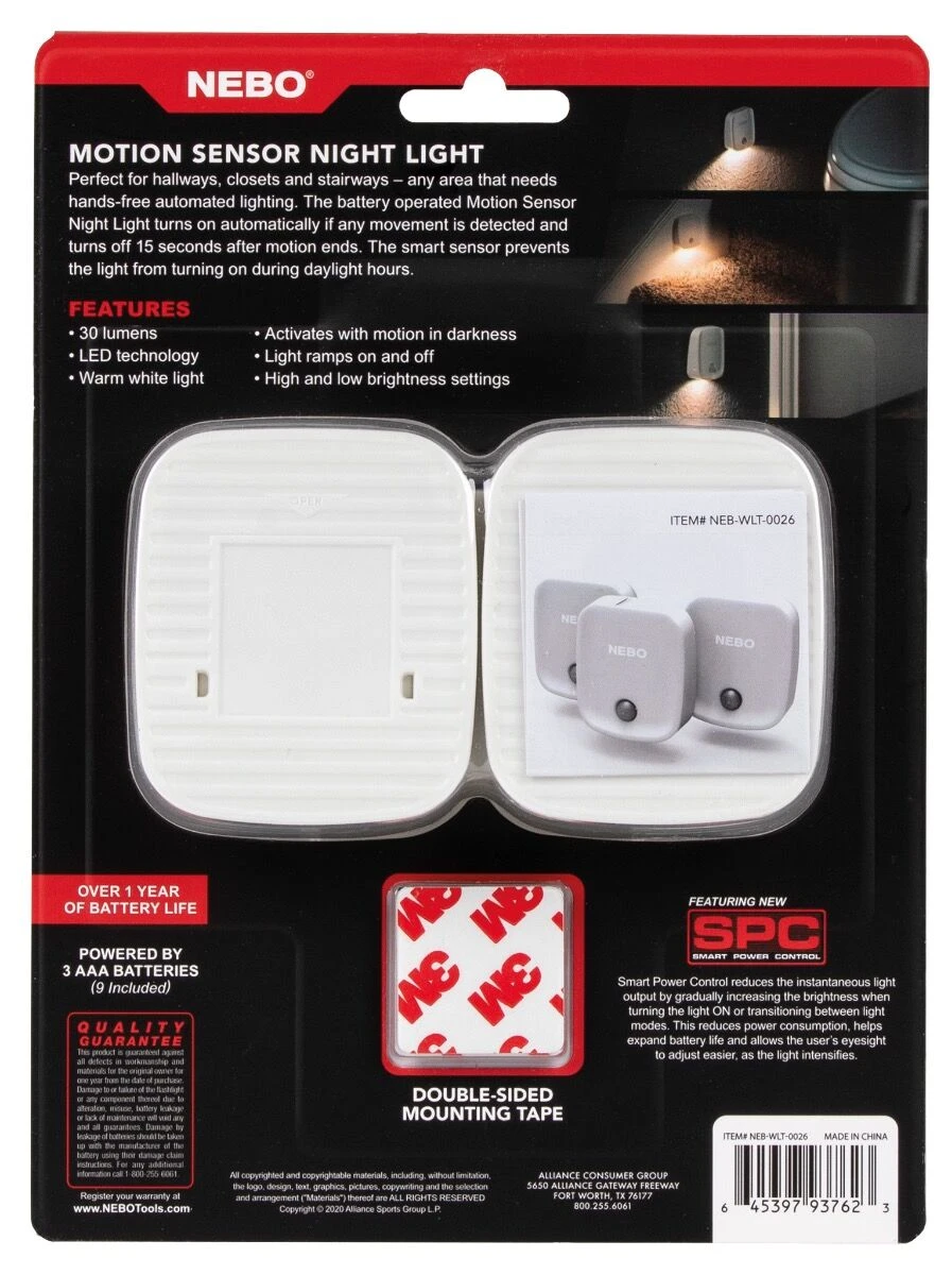 Nebo Motion Sensor Light Pack of 3 Nebo Motion Sensor Light Pack Of 3 -Outdoor Camping Store eneb0026cd 5 fullsize