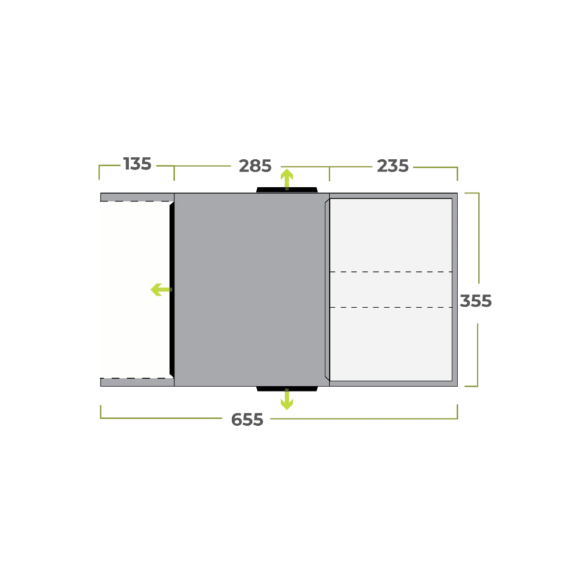 Zempire Evo TL V2 Air Tent (2023) Zempire Evo TL V2 Air Tent (2023) -Outdoor Camping Store evo tl 0197002 floor plan 001 a 1
