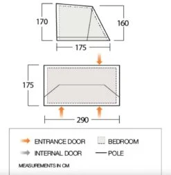 Vango Airbeam Vango Studio Large For Anantara IV (TA010) -Outdoor Camping Store floorplan studio l 1