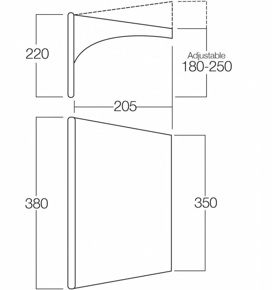 Vango AirBeam Sky Canopy 3.5m Vango AirBeam Sky Canopy 3.5m -Outdoor Camping Store floorplan35 1