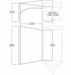 Vango AirBeam Sky Canopy 3.5m 4 Vango AirBeam Sky Canopy 3.5m -Outdoor Camping Store floorplan35 2