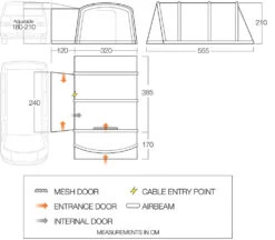 Vango Airbeam Vango Galli CC Air Low Awning (2023) -Outdoor Camping Store galli cc air low floorplan lowres