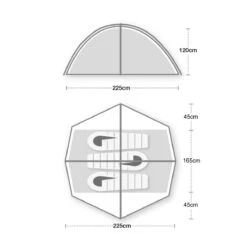 Wild Country Helm Compact 3 Tent (2023) 4 Wild Country Helm Compact 3 Tent (2023) -Outdoor Camping Store helm compact 3 floorplan 1500px 72dpi