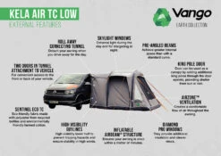 Vango Airbeam Vango Kela Air TC Low Awning (2023) -Outdoor Camping Store kela air tc low 1