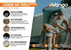 Vango Airbeam Vango Lismore Air 700DLX Tent Package (2023) 6 Vango Airbeam Vango Lismore Air 700DLX Tent Package (2023) -Outdoor Camping Store lismore air 700dlx package2