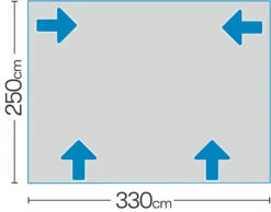 Westfield Mars 330 Motorhome Fixed Air Awning (245 - 260cm) -Outdoor Camping Store mars 7 midsize