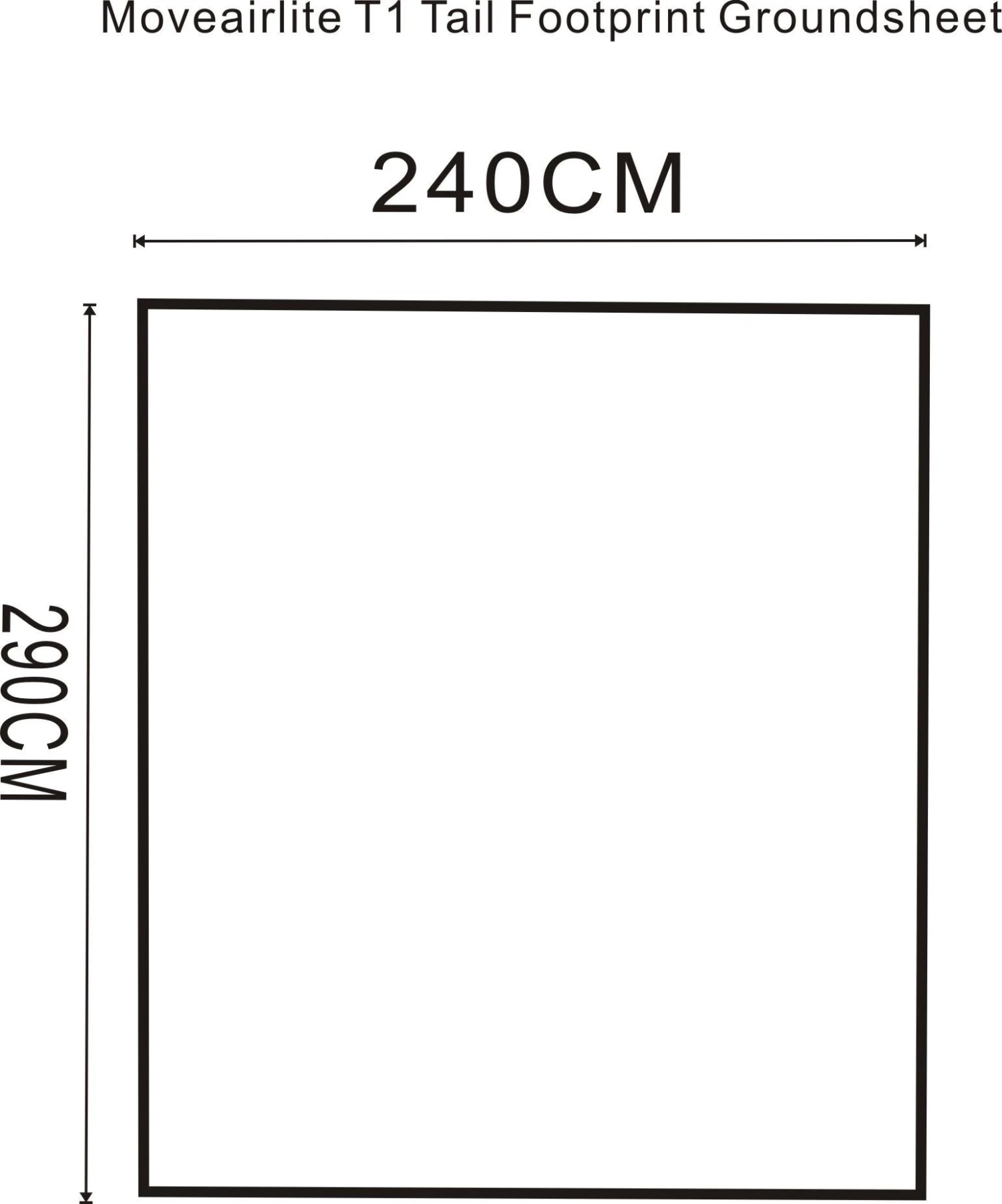 Outdoor Revolution Movelite T1 Tail Footprint Outdoor Revolution Movelite T1 Tail Footprint -Outdoor Camping Store moveairlite t1 tail footprint groundsheet