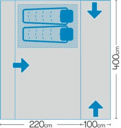 Westfield Neptune 400 Performance Air Drive Away Awning Mid - XXhigh (240 -320cm) -Outdoor Camping Store neptune 7 midsize