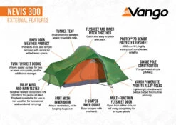 Vango Nevis 300 Tent (2023) -Outdoor Camping Store nevis 300