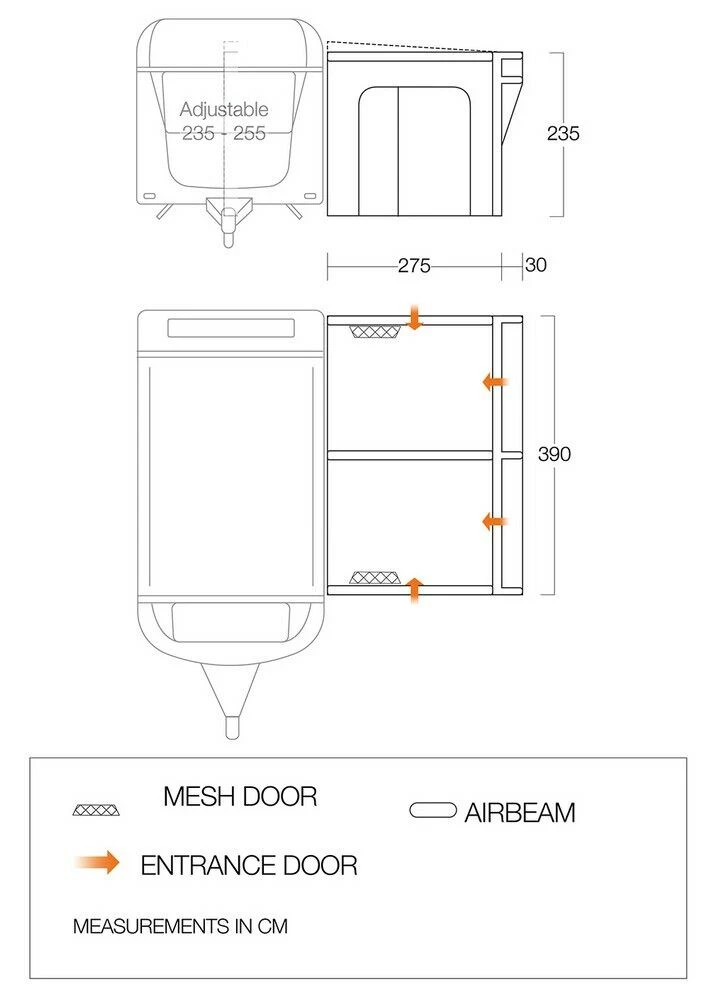 Vango Riviera Air 390 Elements All Season Caravan Awning (2023) Vango Airbeam Vango Riviera Air 390 Elements All Season Caravan Awning (2023) -Outdoor Camping Store riviera 390 eas flooplan