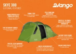 Vango Skye 300 Tent (2022) -Outdoor Camping Store skye 300 infographic lr