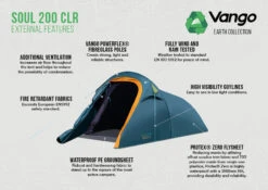 Vango Soul 200 CLR Tent -Outdoor Camping Store soul 200 clr infographic lr