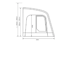 Outdoor Revolution Sportlite Air 320 Caravan Awning -Outdoor Camping Store sportlite 320 1 flr2