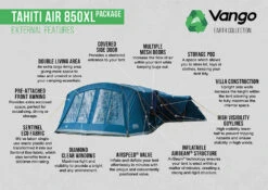 Vango Airbeam Vango Tahiti 850XL Air Tent (2023) -Outdoor Camping Store tahiti air 850xl package