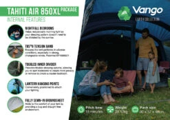 Vango Airbeam Vango Tahiti 850XL Air Tent (2023) -Outdoor Camping Store tahiti air 850xl package2