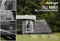 Vango Airbeam Vango Tall Annex Elements ProShield (Balletto And Tuscany) 5 Vango Airbeam Vango Tall Annex Elements ProShield (Balletto And Tuscany) -Outdoor Camping Store tall annex elements proshield ballettorivieratuscany low res
