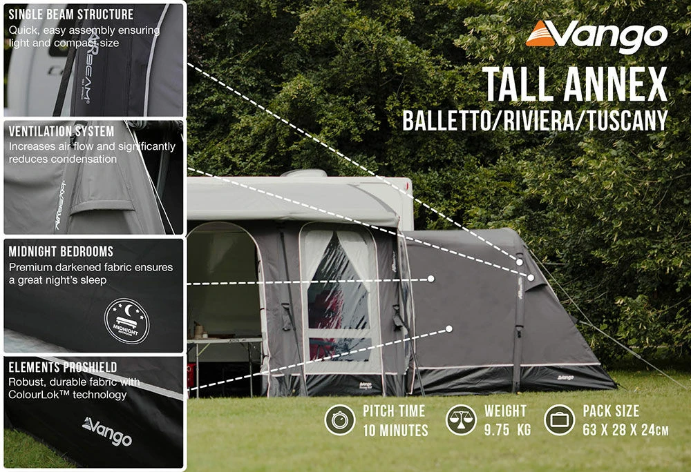 Vango Tall Annex Elements ProShield (Balletto and Tuscany) Vango Airbeam Vango Tall Annex Elements ProShield (Balletto And Tuscany) -Outdoor Camping Store tall annex elements proshield ballettorivieratuscany low res