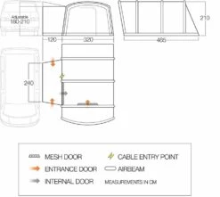 Vango Airbeam Vango Galli III Low Airaway Awning (2022) 5 Vango Airbeam Vango Galli III Low Airaway Awning (2022) -Outdoor Camping Store vango 2019 awnings floorplan galli low