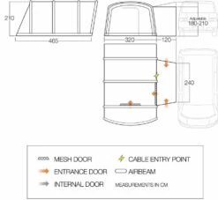 Vango Airbeam Vango Galli III RSV Low Awning 4 Vango Airbeam Vango Galli III RSV Low Awning -Outdoor Camping Store vango 2019 awnings floorplan galli rsv low