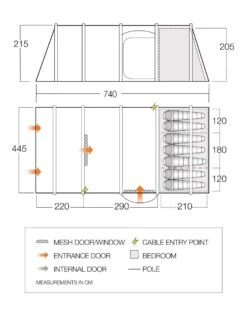 Vango Airbeam Vango Lismore Air 700DLX Tent Package (2023) 4 Vango Airbeam Vango Lismore Air 700DLX Tent Package (2023) -Outdoor Camping Store vango 2023 tents floorplan stargrove air 700dlx